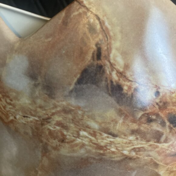 Toyo Quarry Collection MCM Marble Pattern Vase (Japan) 7 1/4”H Unique Shape ART - Picture 12 of 16